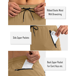 Custom Printing High Quality Men's <b>Pants</b> Fleece <b>Lined</b> with Mid Waist Elastic Closure Solid Fitness Training Sport Men's Trousers - Product Image 4