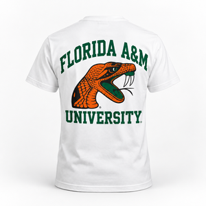 Camiseta Gráfica Personalizada de la Universidad FAMU de Florida, Camiseta Universitaria de Algodón al por Mayor, Fabricante OEM - Product Image 2