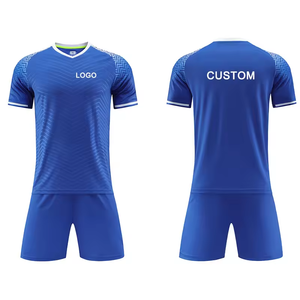 Conjuntos de Uniformes de Fútbol de Manga Corta para Verano, Tallas Grandes, Ligeros y Transpirables, Ropa Deportiva Cómoda en Oferta - Product Image 1