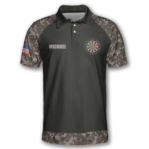 Diseño de Camiseta Polo de Dardos Personalizada de Alta Calidad, Única, con Botones, Sublimada, de Manga Corta, Último Diseño - Product Image 4