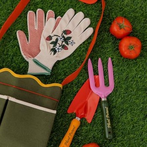 Ensemble d'outils de jardin en bois de Sheesham - Fourche à désherber et cultivateur en acier inoxydable poli miroir - Vente en gros - Product Image 5