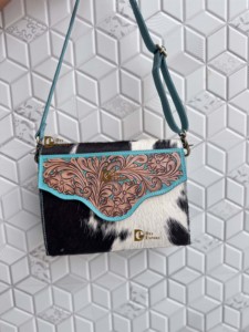 Nuevo Bolso de Hombro Bohemio de Cuero Genuino con Cierre de Solapa Bordado para Mujer, Bolso de Mano para Uso Diario - Product Image 3