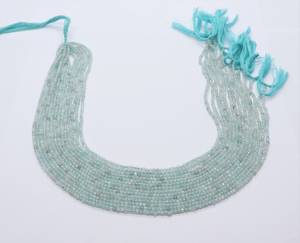 ลูกปัดอะความารีนทรงกลมเจียระไนขนาด 2 มม. ลูกปัดพลอยอะความารีนสีน้ำเงินธรรมชาติ ลูกปัดอะความารีนทรงกลมเจียระไนสำหรับทำเครื่องประดับ - Product Image 2