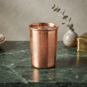 Gobelet à boire en cuivre pur, verre à eau ayurvédique, tasse en cuivre faite à la main pour la maison, la cuisine, l'hôtel, le restaurant, le bar, vente en gros OEM ODM - Product Image 2
