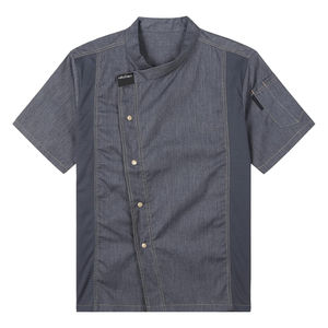 Veste de Chef Élégante pour Restaurant, Chemises de Travail pour Hommes et Femmes, Chemise de Travail à 3 Boutons pour Hommes, Uniformes Masculins, Chemise de Chef - Product Image 3