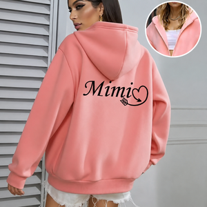 Sweat-shirt à capuche en molleton 100 % coton épais, surdimensionné, de luxe, pour femme, vente en gros personnalisée - Product Image 1