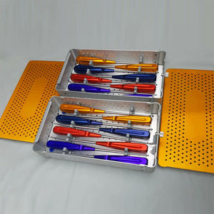 Juego de curetas cervicales ortopédicas Volkmann Rainbow, cureta manual para columna vertebral con mango de color, 8 piezas quirúrgicas de Grip Surgical - Product Image 3