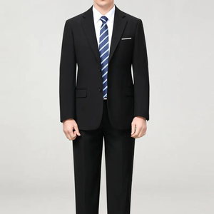 Trajes de Negocios para Hombre de Alta Gama, Estilo Italiano, TR 240g, Transpirables, con Spandex/Nylon, Antiarrugas, de Secado Rápido, Cuello en V, con Botones - Product Image 3