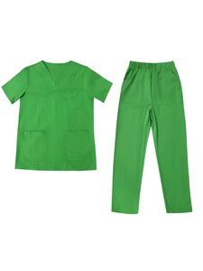 Hospital <b>Scrub</b> <b>Tops</b> Uniform Woven Polyester/Cotton Unisex - Product Image 4