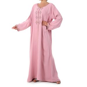 Stylish Arabian Jalabiya Dress for Women Lightweight Breathable Modest Wear Long Islamic Gown - Product Image 4