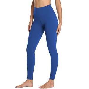 Leggings de yoga taille haute pour femmes, extensibles, respirants et doux, pour le fitness, la gym et la course, coupe ajustée, vêtements de sport, collants, export - Product Image 1