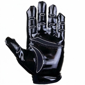 Sport <b>Gloves</b> for Youth <b>Silver</b> Anti-Slip Great Grip Sticky Silicone Lightweight American Football Custom Logo Outdoor - Product Image 3