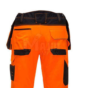 Pantalones de seguridad de alta visibilidad para hombre, ropa de trabajo con tira reflectante, pantalones de seguridad de alta visibilidad para hombre para sitios de construcción - Product Image 5