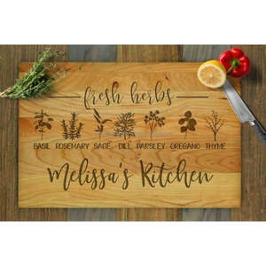 Grande planche de bois rectangulaire avec finition en émail élevé Plateau à découper de style Noël pour présentoir de comptoir de cuisine pour couper - Product Image 3