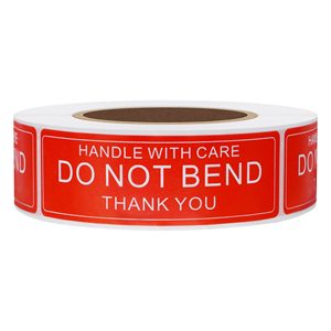 Etiqueta de Envío, Etiqueta de Caja, Adhesivo Frágil, No Doblar, Manejar con Cuidado, Sobre para Envíos, Embalaje, Rollo de Papel Rectangular, Adhesivo Decorativo - Product Image 1