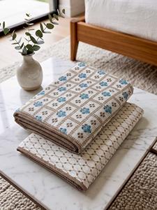 DOhar ผ้าคลุมเตียงผ้าฝ้ายนุ่มพิมพ์ลายสำหรับทุกฤดู - Product Image 3