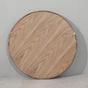 Modern Round Handmade Solid Wood Frame Wall Mirror Decorative for Bedroom <b>Bathroom</b> <b>Vanity</b> Modern Contemporary Design - Product Image 3