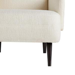 Sillón Moderno con Respaldo Alto y Patas de Madera, Tapizado en Tela, para Sala de Estar o Dormitorio - Product Image 3