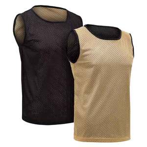 Chalecos de entrenamiento de fútbol profesionales con material de malla transpirable para entrenamiento de equipos y práctica de partidos. - Product Image 1