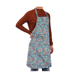 High Quality Custom Design <b>Kitchen</b> <b>Apron</b> Block Printed Cotton Fabric With Vegetable Dye Leaves Pattern Waist Type - Product Image 4