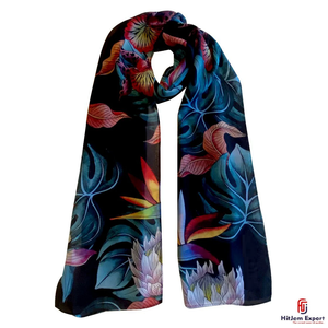 High Quality Luxury Printed Long <b>Scarf</b> Soft Fabric Head <b>Scarf</b> White Label Low MOQ OEM ODM Textile Factory Supplier - Product Image 2