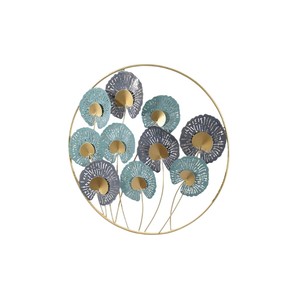 Décoration murale élégante pour la maison, art mural créatif en métal, art mural artisanal en forme de feuilles de Ginkgo, décoration murale en fer pour le salon - Product Image 5