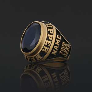 Bague d'université BOJ MCollege 012 personnalisée en argent avec diamant, bague de diplôme unisexe, certifiée GIA, micro-prix bas - Product Image 3