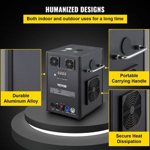 Macchina per Effetti Luminosi da Palco 700W, Attrezzatura per Grandi Spettacoli con Telecomando Wireless, Controllo DMX Intelligente, Macchina per Effetti Speciali - Product Image 6