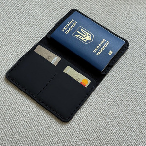 Handmade Leather Passport <b>Wallet</b> Travel <b>Document</b> Holder RFID Protection Large Capacity Card Organizer Custom Branding for sale - Product Image 1