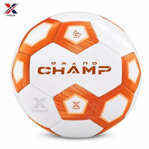 Ballon de football de taille officielle 5 haute performance, fabriqué en caoutchouc PVC PU, durable, écologique, logo personnalisé, cousu à la machine, pour entraînement et matchs - Product Image 2