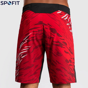 Premium MMA <b>Shorts</b> <b>Elastic</b> <b>Waist</b> Printed Design Breathable 100% Polyester Fabric OEM Manufacturing Made in Pakistan - Product Image 3