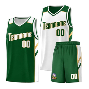Ensemble d'uniformes de basketball unisexe de haute qualité, respirant, à séchage rapide, par sublimation, manches courtes, grandes tailles, personnalisable - Product Image 1