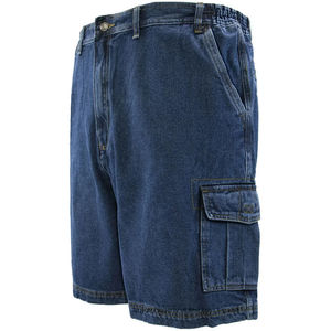 Shorts en jean pour hommes à ourlet effiloché, style streetwear déchiré, décontracté, en coton, coupe décontractée, confortable pour l'été - Product Image 1