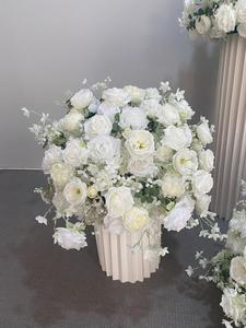 Centro de Mesa de Flores Artificiales de Tela LANJO, Bola de Flores para Decoración de Eventos de Boda, Fondo para Fiestas, Recepción de Boda, Personalizado - Product Image 4