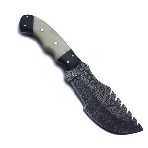 Couteaux de chasse et de camping Damascus Tracker, couteau à lame fixe pour l'extérieur, en acier inoxydable, couteaux Damascus Tracker faits à la main - Product Image 4