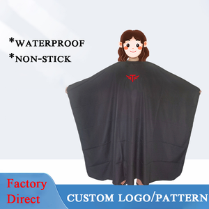 Capa de Salón Impermeable con Logotipo Personalizado, Capa Profesional Antiadherente para Cortar el Cabello, Capa de Barbero de Alta Calidad con Broche - Product Image 3