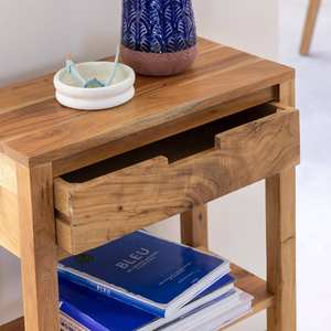 โต๊ะคอนโซลวานดานา เอลารา ไลราพร้อมลิ้นชัก ทำจากไม้อะคาเซียสีส้ม - Product Image 2