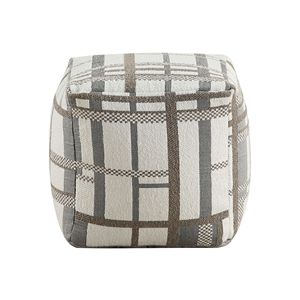 Pouf Moderno Quadrato 1 Pezzo, Poggiapiedi Multicolore in Tessuto Jacquard, Sedia a Sacco Antiscivolo, Accessorio per Seduta - Product Image 3