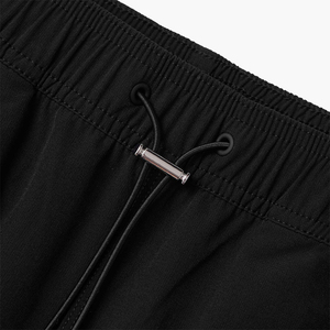 Pantalon de jogging décontracté pour homme, noir, taille mi-haute élastique, léger, uni, tricoté, personnalisable, pour l'hiver - Product Image 6