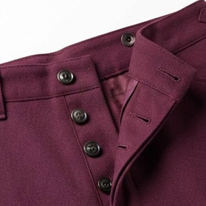 Pantalon de combat allemand classique, style historique, coupe droite, en toile légère, respirant, confortable, avec fermetures sécurisées - Product Image 5