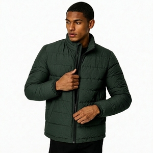 Men's Winter Puffer <b>Jacket</b> Stand Collar Quilted Outerwear Waterproof Breathable Windproof Custom Logo High Street Style 220g - Product Image 6