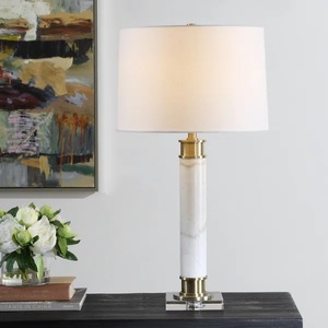 Modern Luxury <b>Marble</b> Accent Lighting Piece With Sleek Linear Structure And Warm Ambient Decorative Glow - Product Image 3