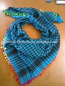 ARF Customized Color Cotton Shemagh Scarf for Men-Spring Square Style with Decorative Embellishment Multifunction Daily Use - Product Image 4