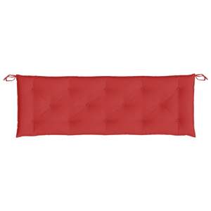 Ensemble de 2 coussins de banc de jardin extra longs en tissu Oxford rouge, élégants coussins d'extérieur - Product Image 6