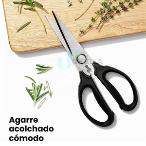 Herramienta multiusos para preparación de alimentos, tijeras de chef con mango equilibrado, filo de corte afilado y agarre cómodo, tijeras de chef - Product Image 4