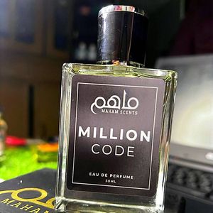 Million Code Eau De Parfum 50ml Unisex Fragrance Clear Glass Bottle Black Cap Long Lasting Aromatic Spray High Concentration EDP - Product Image 2