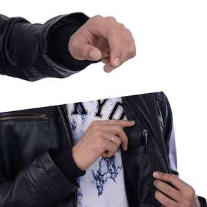 Chaqueta de Motocicleta de Cuero Genuino para Hombre, Tendencia 2026, Impermeable, Transpirable, Anti-UV - Product Image 6