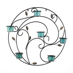 Candelabro de Pared Decorativo de Hierro, Portavelas Votivo, Soporte de Pared para Velas, para Sala de Estar, Dormitorio, Pasillo, Decoración Festiva para el Hogar - Product Image 6