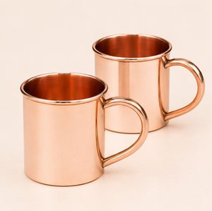 Mug Moscow Mule en cuivre pur, fait main, martelé, pour cocktails et bière, vaisselle en cuivre massif pour bar à domicile - Product Image 1