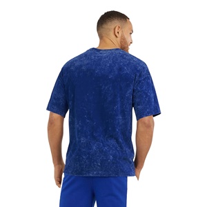 Popular Style Vintage Acid Washed Oversized T-Shirt for Men Heavy Cotton Streetwear Cropped Boxy Fit Drop Shoulder Men T-Shirt - Product Image 2